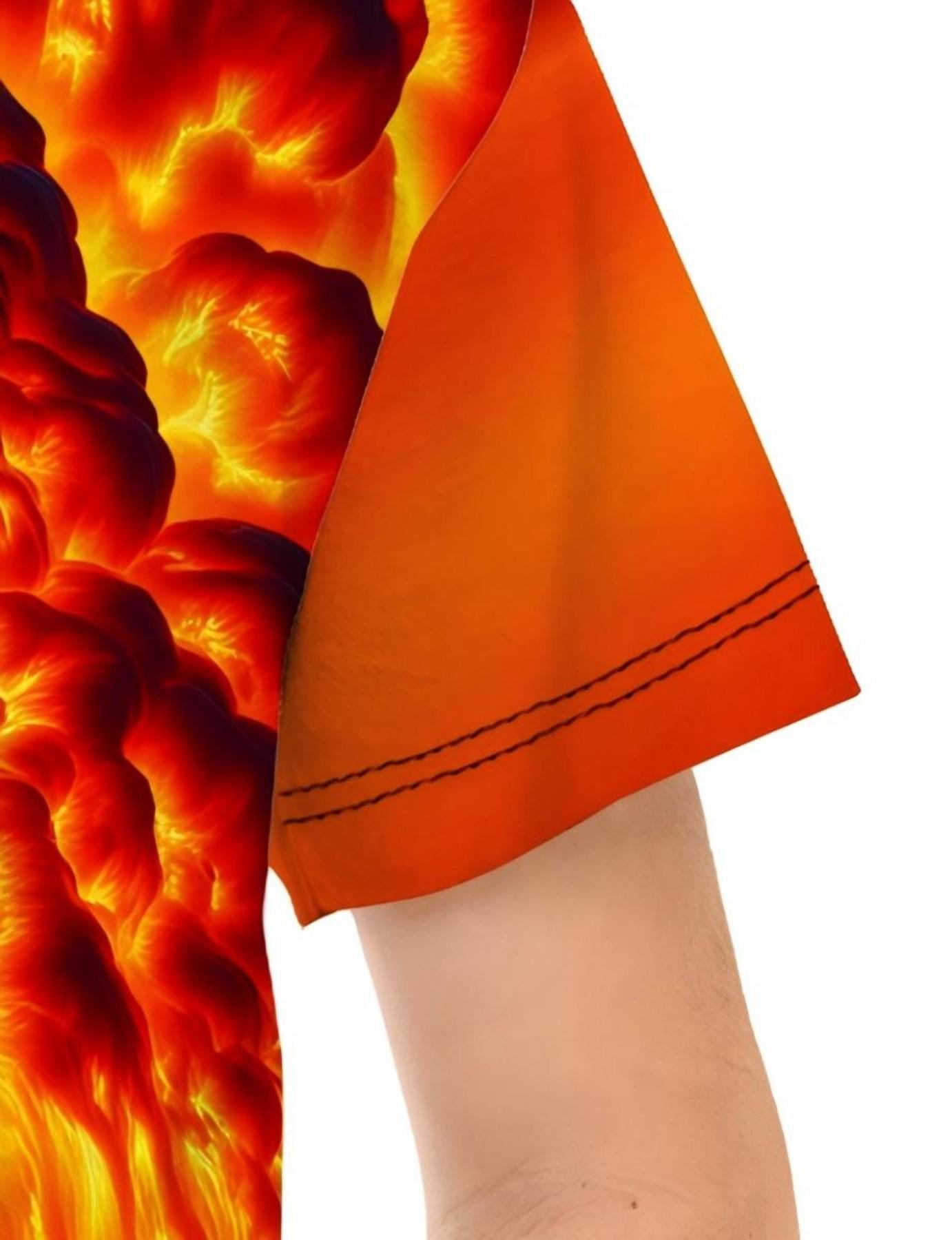 Boys' 3D Fire Truck Print Short Sleeve T-Shirt, Cool Optimus Prime Round Neck Casual Top, Trendy Slim-Fit Long Tee for Middle School Kids