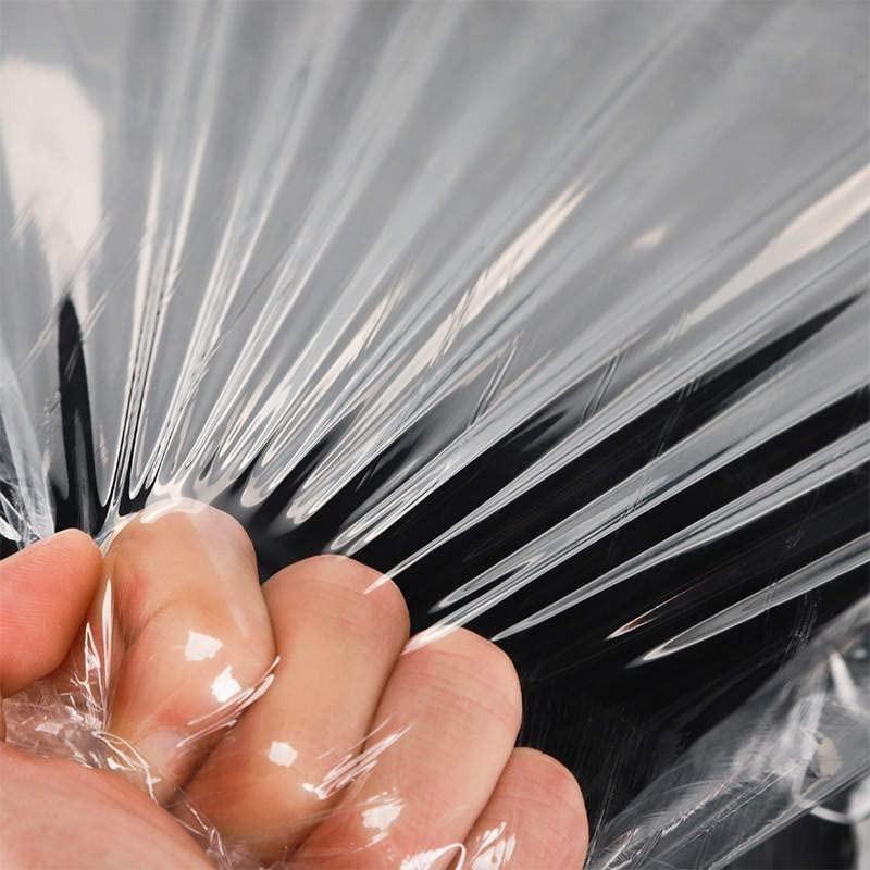 Transparent Stretch Wrap Film 5.91 Inches X 1000 Feet, Durable Self-Adhesive Plastic Pallet Packing Material, Ideal for Moving and Heavy Packaging 1 Roll