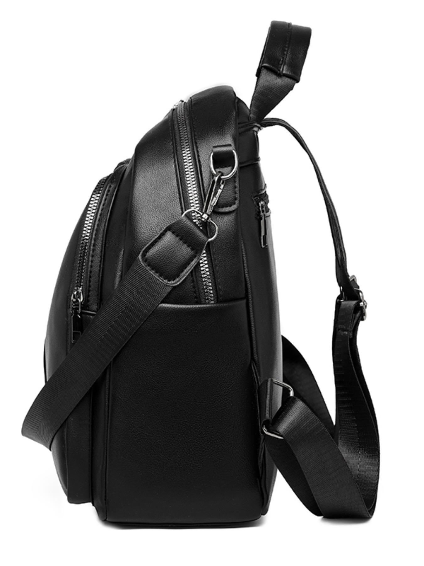 Soft Leather Casual Backpack, Vintage Women's High-End Bag, Multi-Functional Use, Large Capacity Storage, All Seasons