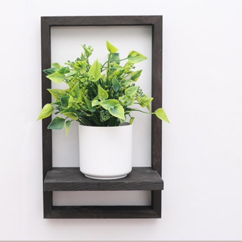 Wall-Mounted Plant Rack, Space-Saving Wood Indoor Plant Shelf, Home Decor, Succulent Display, Herb Showcase, Floating Shelves