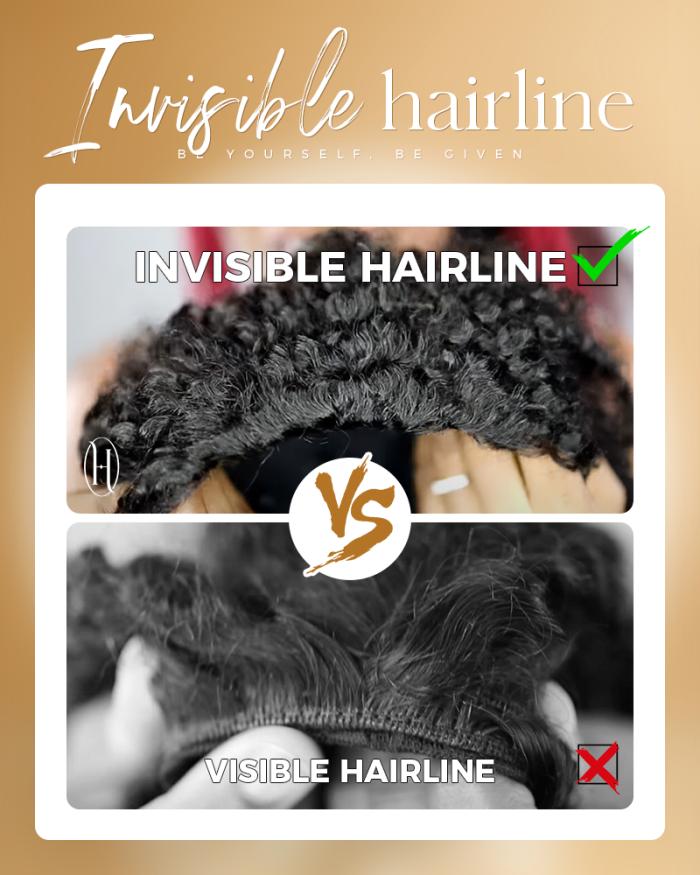 HerGivenHair 4B-4C Type 4 3 in 1 Half Wig Versatile Cap Drawstring Ponytail Half Wig For Natural Hair Black Girls
