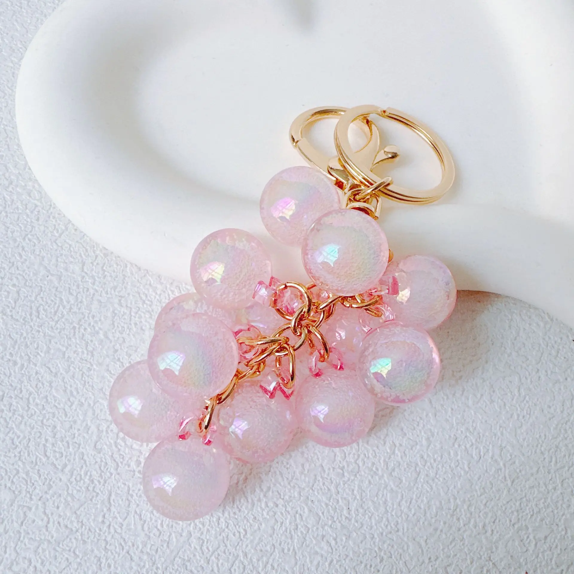Grape Keychain - Pink
