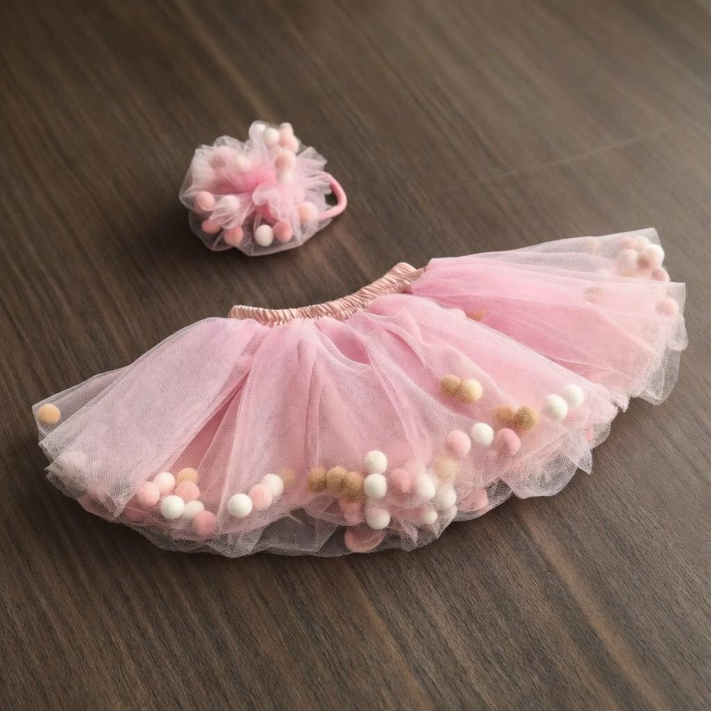 Newborn Photography Princess Dress Set, Cute Multicolor Puffy Skirt, Baby Photo Shoot Costume, Doll Dress, Studio Shooting Clothing