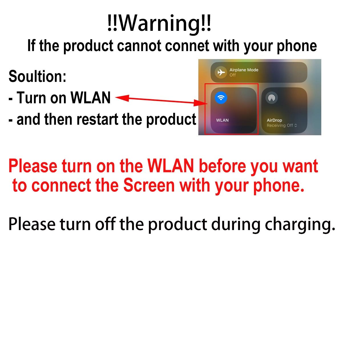 Wireless Magnetic Phone Screen, Rechargeable Wireless Phone Screen, Remote Control Phone Selfie Screen, Magnetic Smartphone Holder, Phone Accessories for Home & Office