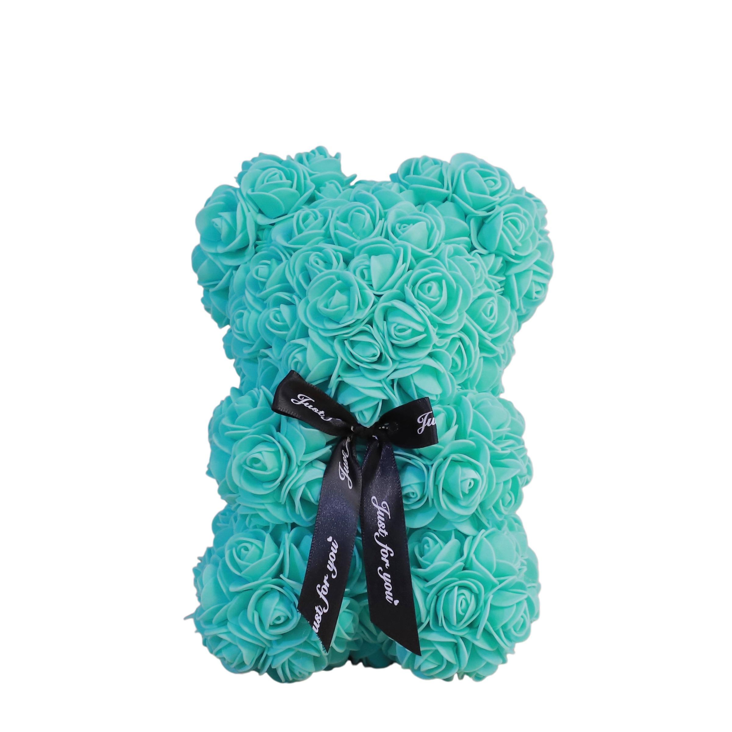 Rose Bear Made of Artificial Foam Roses, Perfect Gift for Valentine's Day, Mother's Day, Anniversary, Wedding, Birthday, Christmas