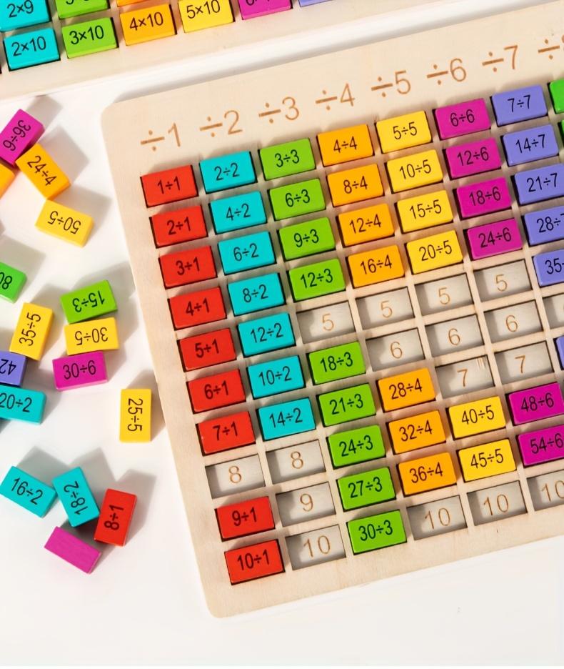 STEM Math Board - Children's interactive arithmetic puzzles that develop problem solving and logical thinking skills, educational learning toys with multiplication and division challenges, ideal learning gifts