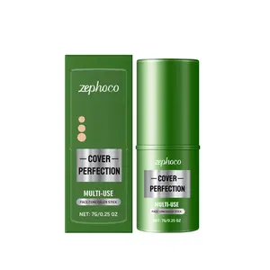Zephoco Foundation & Concealer Stick – Hydrating, Brightening, Lightweight, Long-Wear, 3D Contouring, Pre-Makeup Foundation Stick