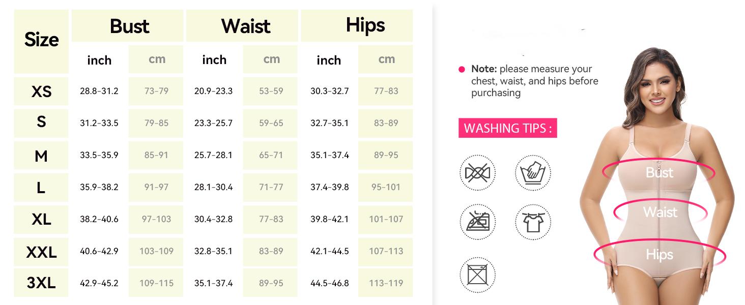 JOSHINE SHAPER  Women's Fajas Moldeadoras Shapewear with Bra Compression Garment Shapewear Tummy Control with Zipper Adjustable Shoulder Strap SpringStatements