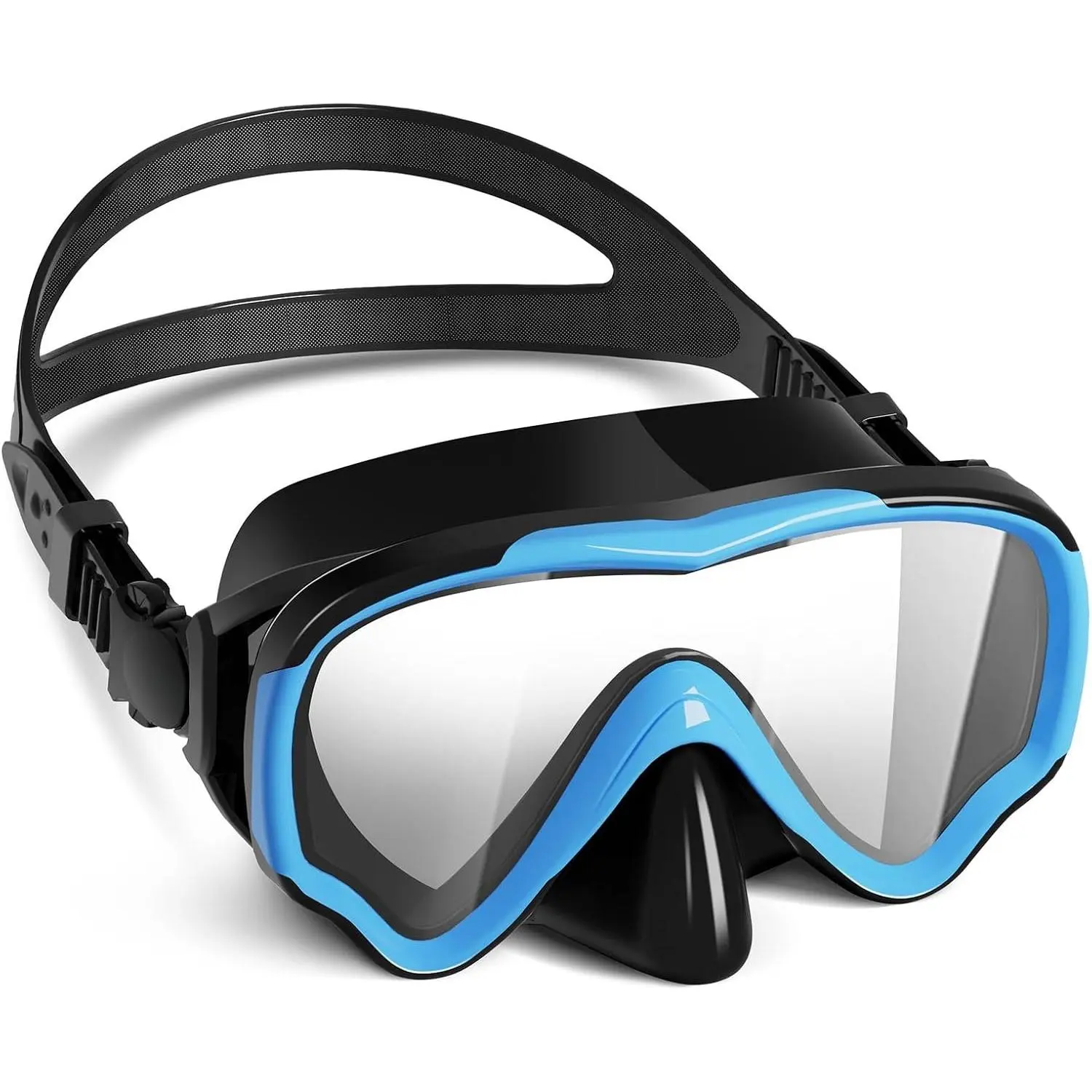 Swim Goggles with Nose Cover Swim Mask |   Goggles with Nose Cover, Anti Fog Wide View Clear Swim Mask for  Youth 3-15, Anti-Shattered No-leak