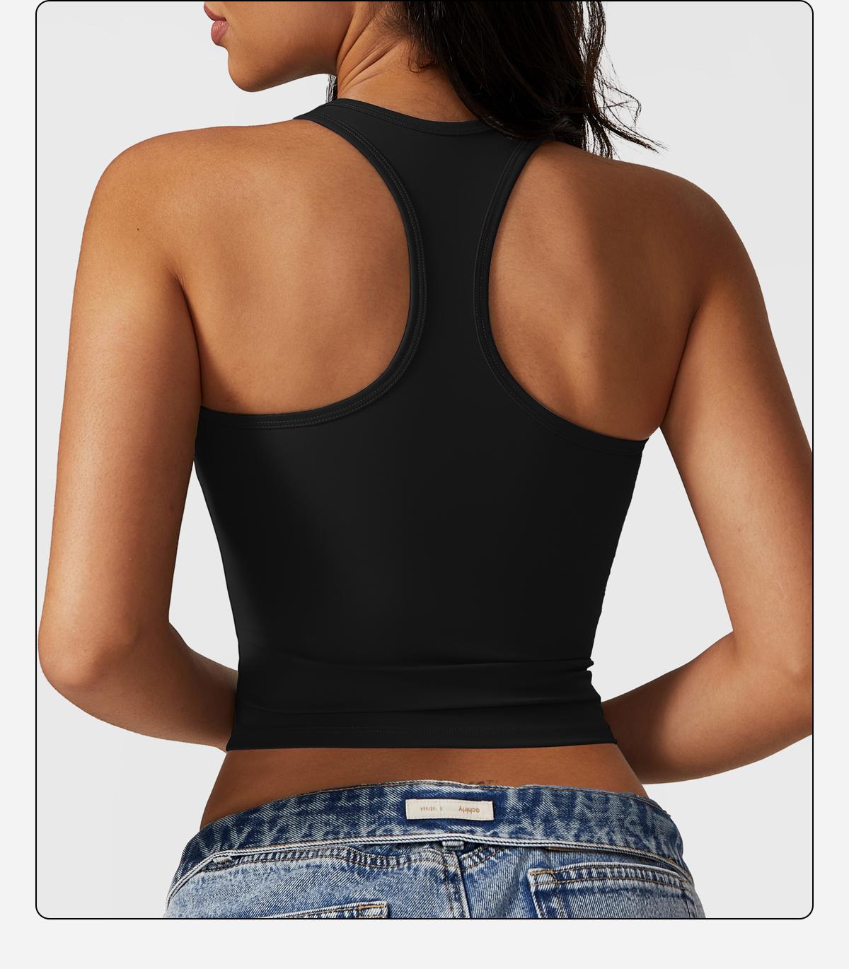 MFVIM Women's Sports Tops Casual Work Vest Basic Tank Top 2025 Summer Camisole Tank Slim Sleeveless Top Skinny Womenswear Sakura Pink Workout Activewear Gymclothes workout tops gym shirts sporty