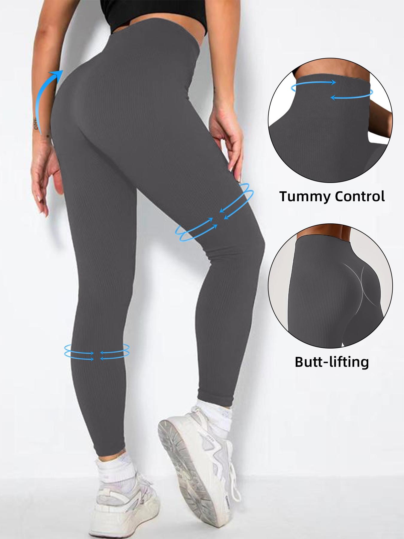 Women's High-Waisted Knit Yoga Pants, Gym Legging, Sporty Tight-Fitting Design, Perfect Fit & Comfortable Fabric, Essential Fitness Gear
