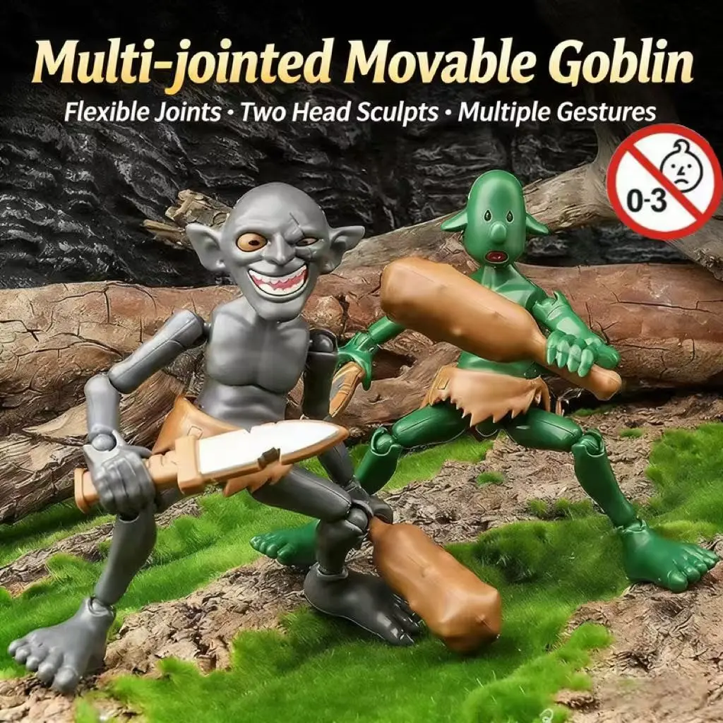 Goblin Figure Toy, Multi-Jointed Action Figures, Collectible Model Kits, Perfect Gift for Kids & Adults, Unique Design