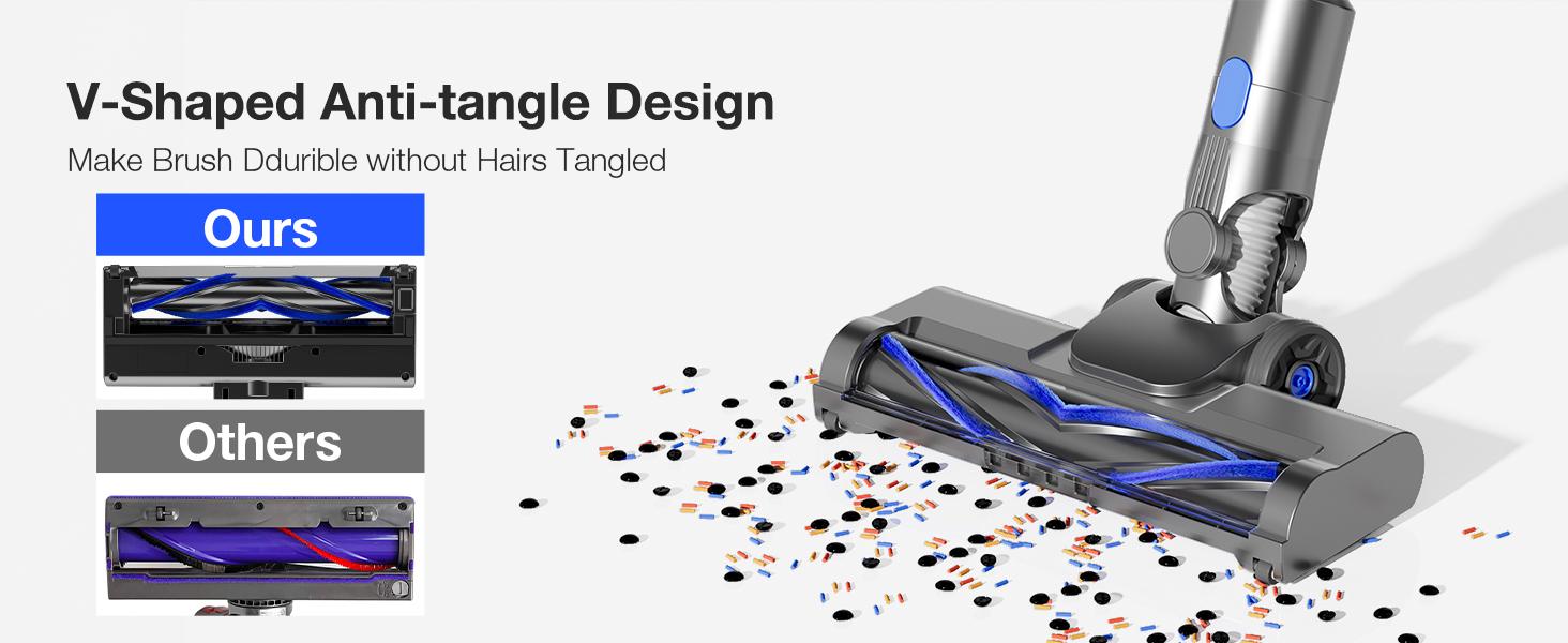 Cordless Vacuum Cleaner, 180W Power Suction ,6-in-1 Lightweight Self-Standing, with 2200 mAh Battery 35mins Runtime Battery with Sofa Brush for Home Hard Floor Low-pile Carpet Pet Hair Car Cordless Vacuum Cleaner, 180W Power Suction ,6-in-1 Lightweight Self-Standing, with 2200 mAh Battery 35mins Runtime Battery with Sofa Brush for Home Hard Floor Low-pile Carpet Pet Hair Car