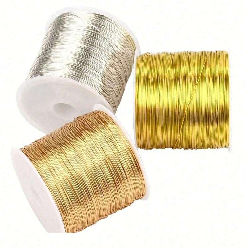 Flexible Transparent Nylon Beading Thread, DIY Jewelry Making Wire, Craft Hair Accessories, Floral Binding String, Ideal for Crafts