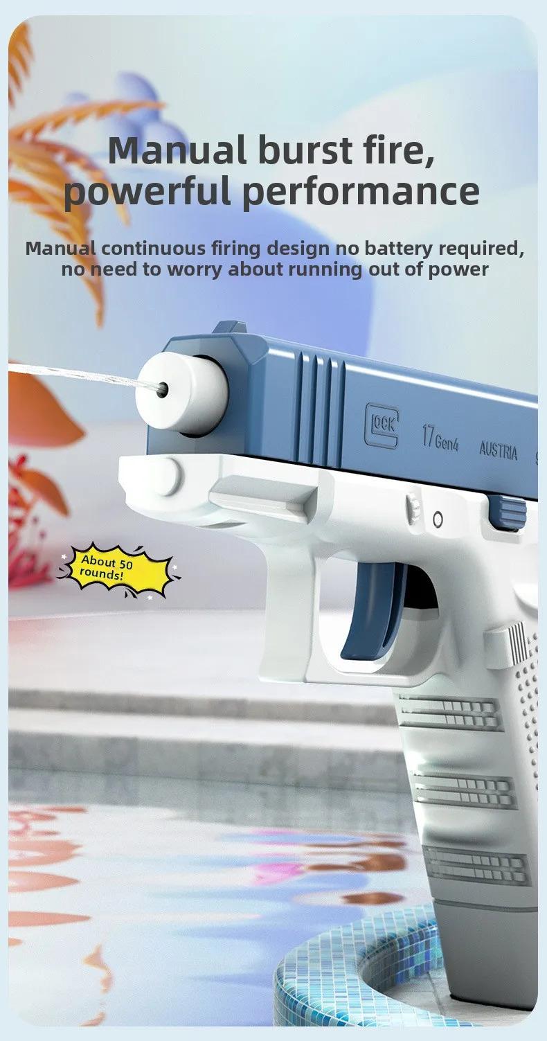 M1911 Water Gun Pistol Huge Capacity LeakProof Long Range Summer Blaster for Kids Adults Beach Pool Outdoor Water Fight Toy Game
