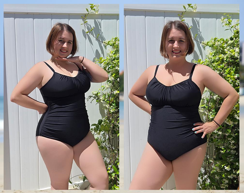 Aqua Eve Plus Size Swimsuit for Women Tummy Control One Piece Bathing Suit Vintage Swimwear Black Aqua Eve Plus Size Swimsuit for Women Tummy Control One Piece Bathing Suit Vintage Swimwear Black