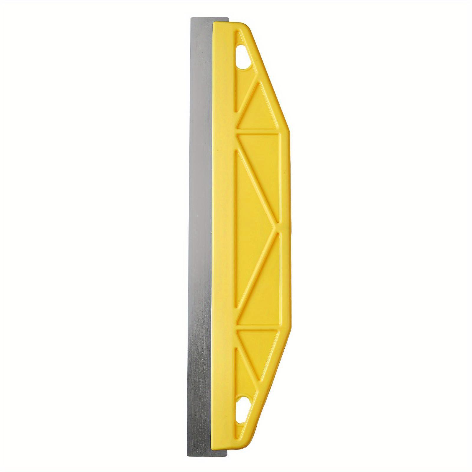 Professional 12-Inch Metal Plastic Paint Shield, Ergonomic Handle, Heavy-Duty Wall Painting Tool, Precision Trimming, Wallpaper Cutting, Durable