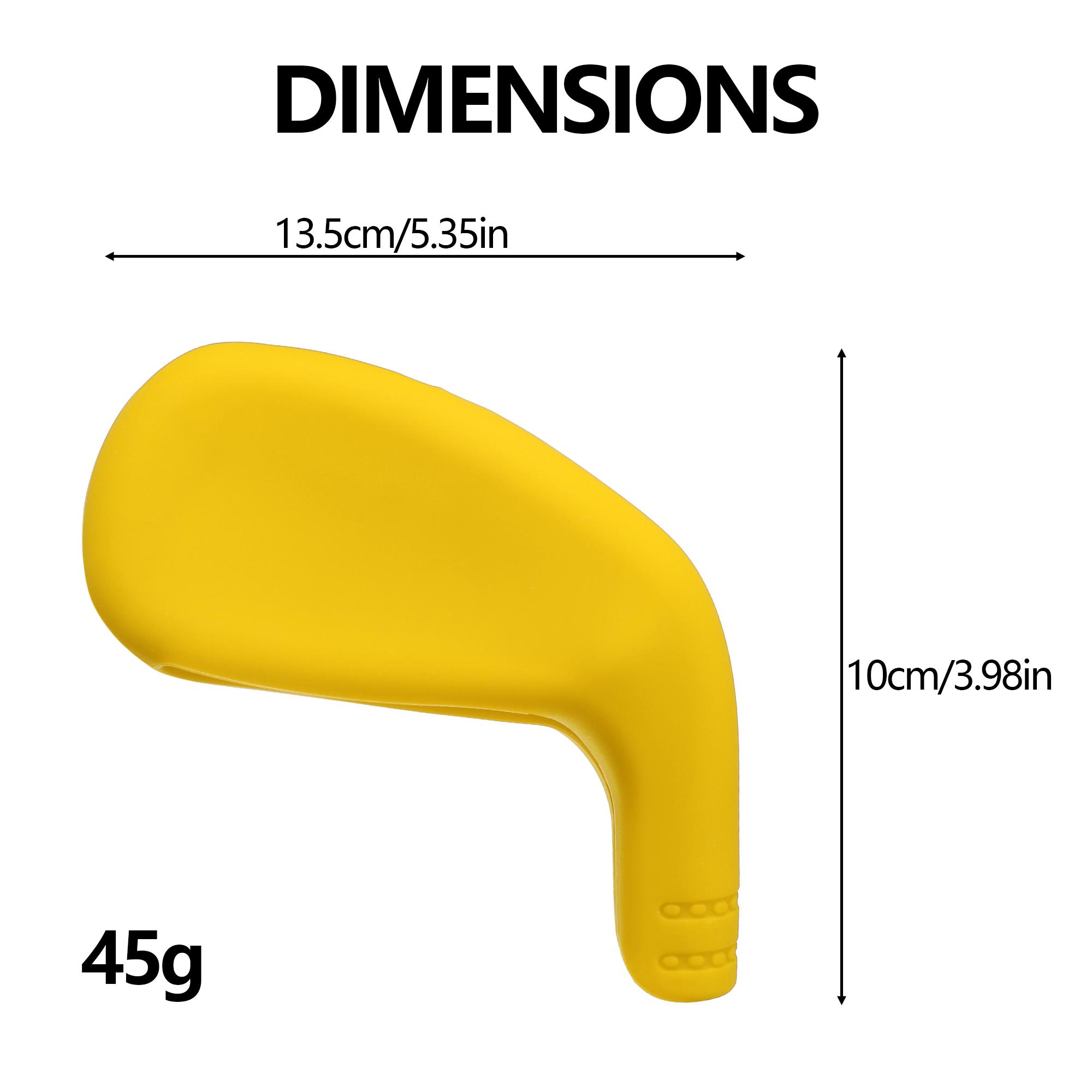 1 PC golf club head cover,Made from flexible silicone material, featuring a numbered opening for easy application and removal.Suitable for various iron models.Available in 10 colors.