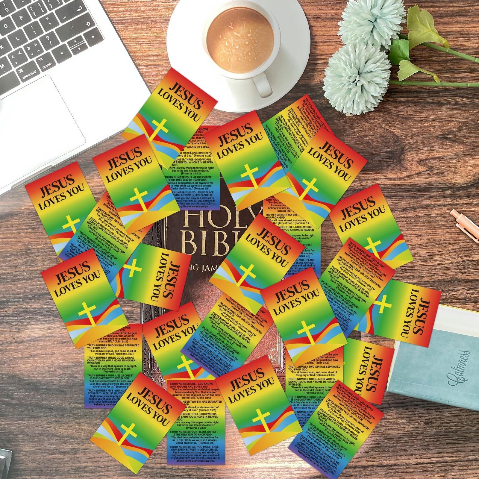 Christian Valentine Card Gospel Booklet, Religious Saint Valentine Roman Road Salvation Booklet, Catholic Prayer Bible Card (jesus Loves You)