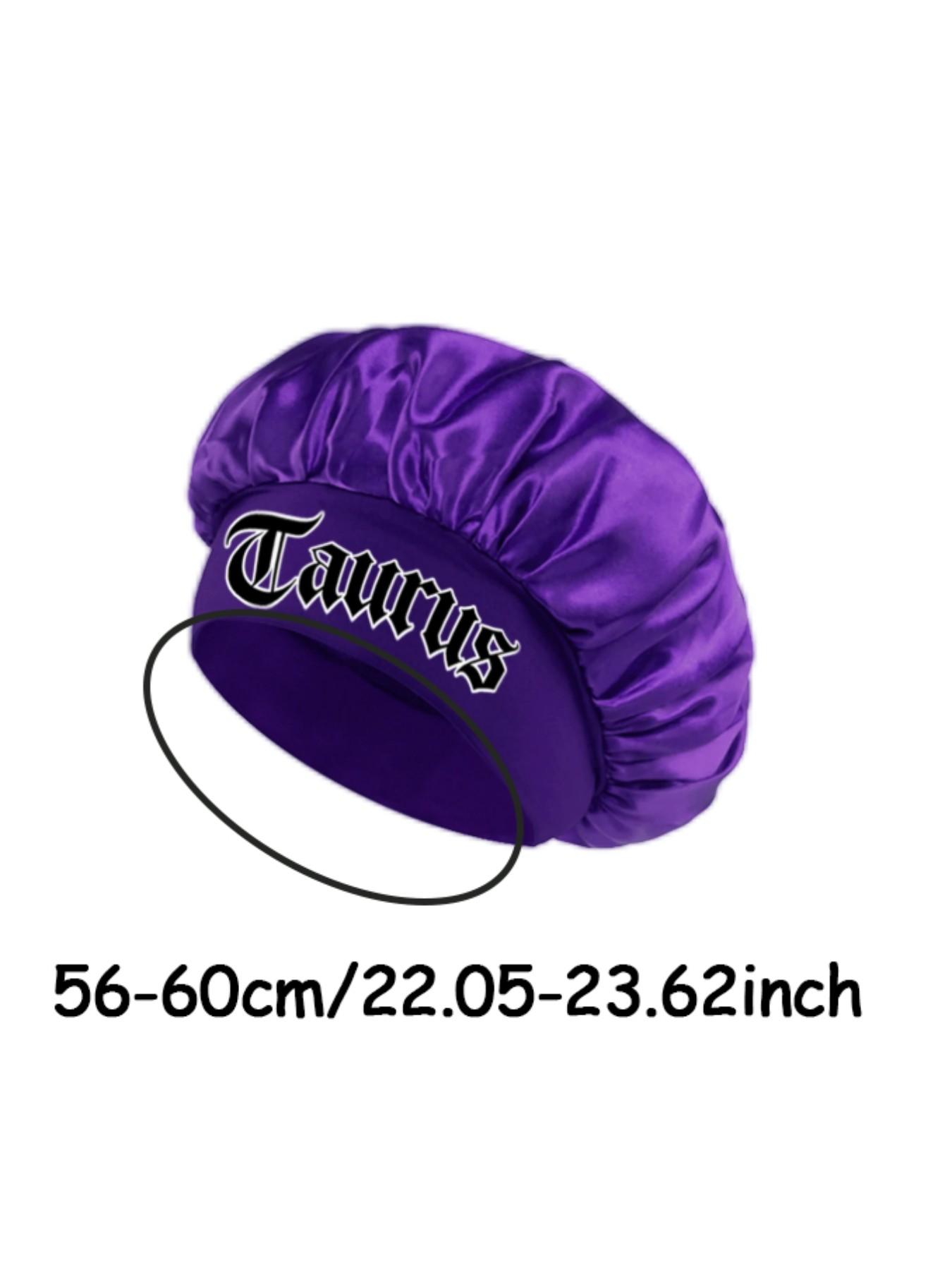12 Constellations Smooth Satin Daily Hair Care Sleep Cap, Sleeping Bonnet, Lightweight & Breathable, Hair Protection & Friction Reduction, Anti-Frizz, Anti-Tangle, Unisex Hat, Sleep Bonnets