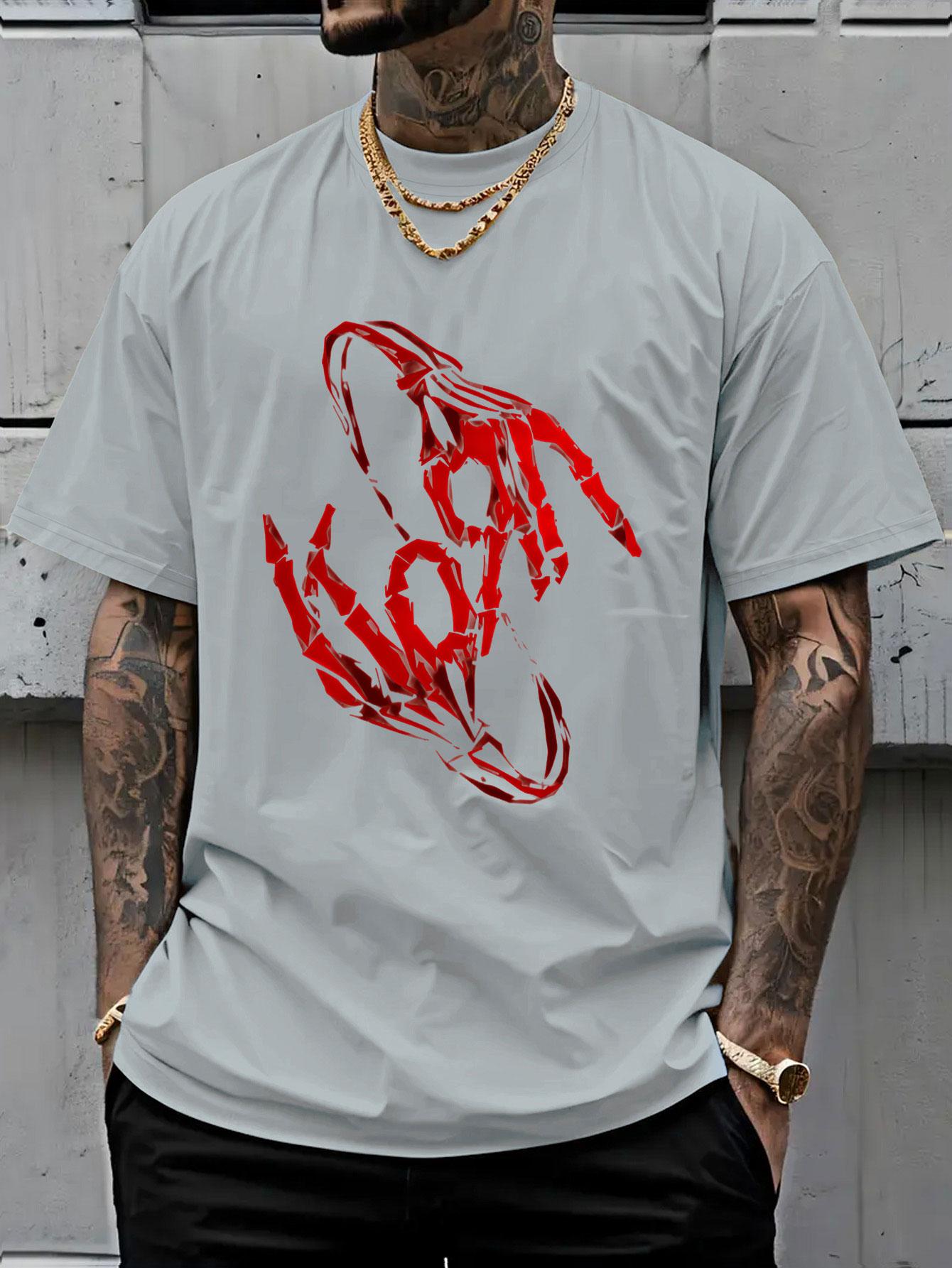 Korn Band T-Shirt, Korn Rock Band Theme Short Sleeve, Unique Retro Style Top, Y2K Vintage New Metal T-Shirt, Casual Loose Fit