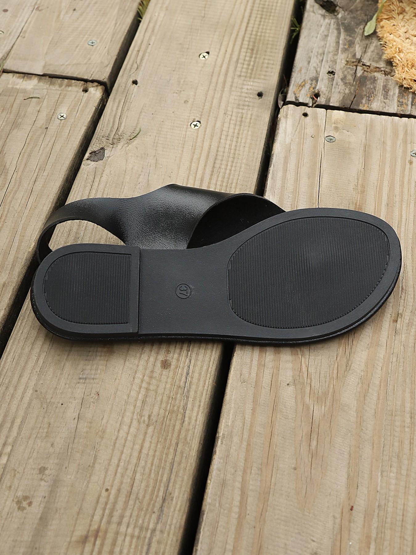 Summer New Velcro Flat Sandals, Open Toe Casual Fashion Slippers, Comfortable and Stylish Footwear for Daily Wear