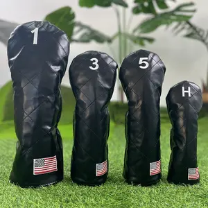 Minimalist Digital Classic Golf Club Head Cover, Golf Accessory, High-Quality Durable Protective Equipment for Traditional Golfers & Retro Enthusiasts