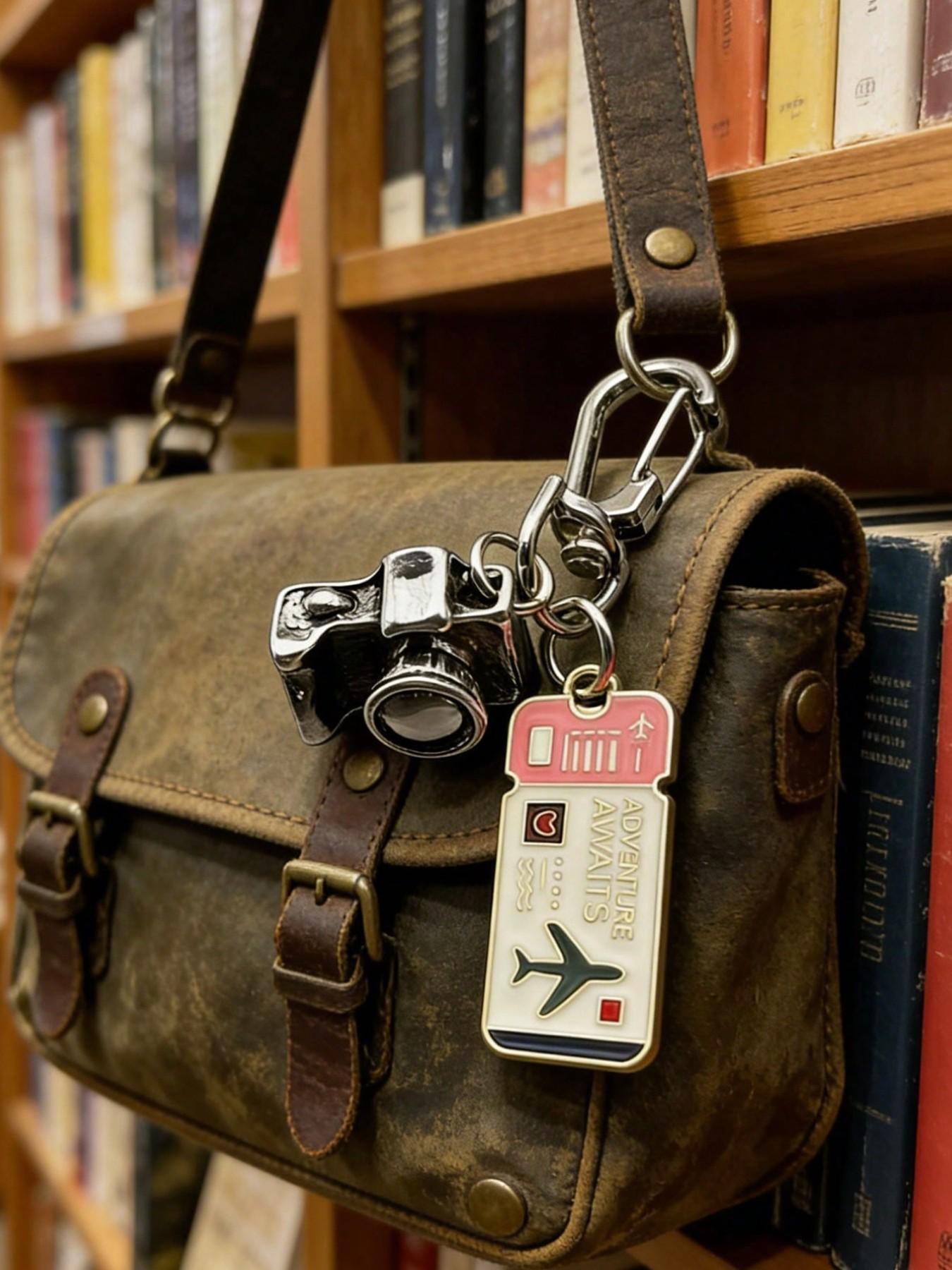 Travel Theme Keychain Pendant, Fashion Bag Accessory, Creative Gift for Graduation, Mother's Day, Wedding, Independence Day