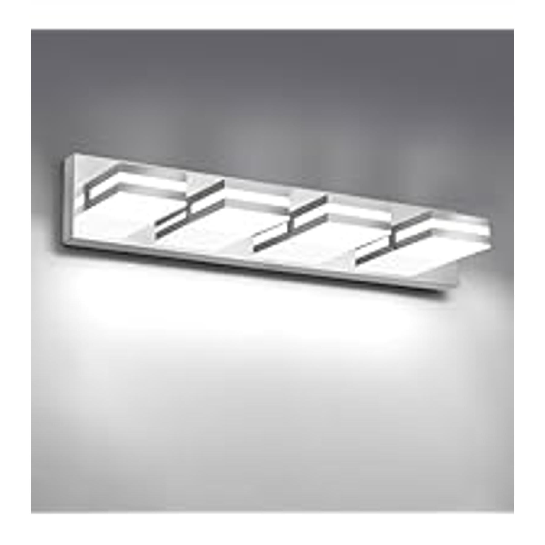 LED Modern Bathroom Lights Fixtures(4-Light,Dimmable,360°Rotate),Matte Black Acrylic Wall Lighting,Vanity Lights for Bathroom Over Mirror - 6000k 24In (No Assembly Required) LED Modern Bathroom Lights Fixtures(4-Light,Dimmable,360°Rotate),Matte Black Acrylic Wall Lighting,Vanity Lights for Bathroom Over Mirror - 6000k 24In (No Assembly Required)