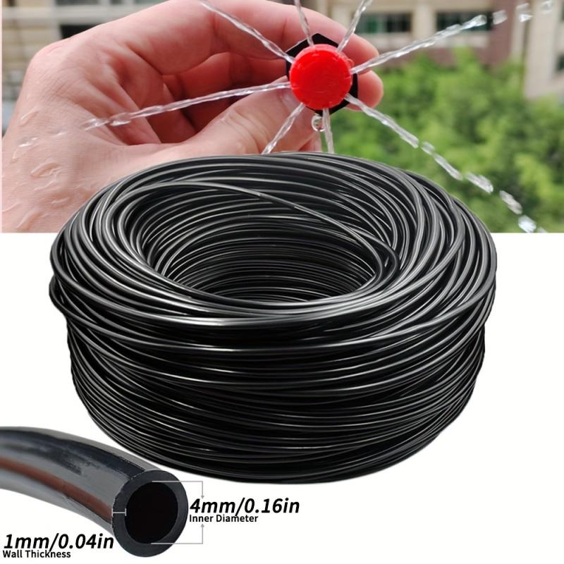 20m DIY automatic micro-drip irrigation kit, adjustable 4/7inch plastic hose with universal connectors, no electricity or batteries required, suitable for gardens and greenhouses