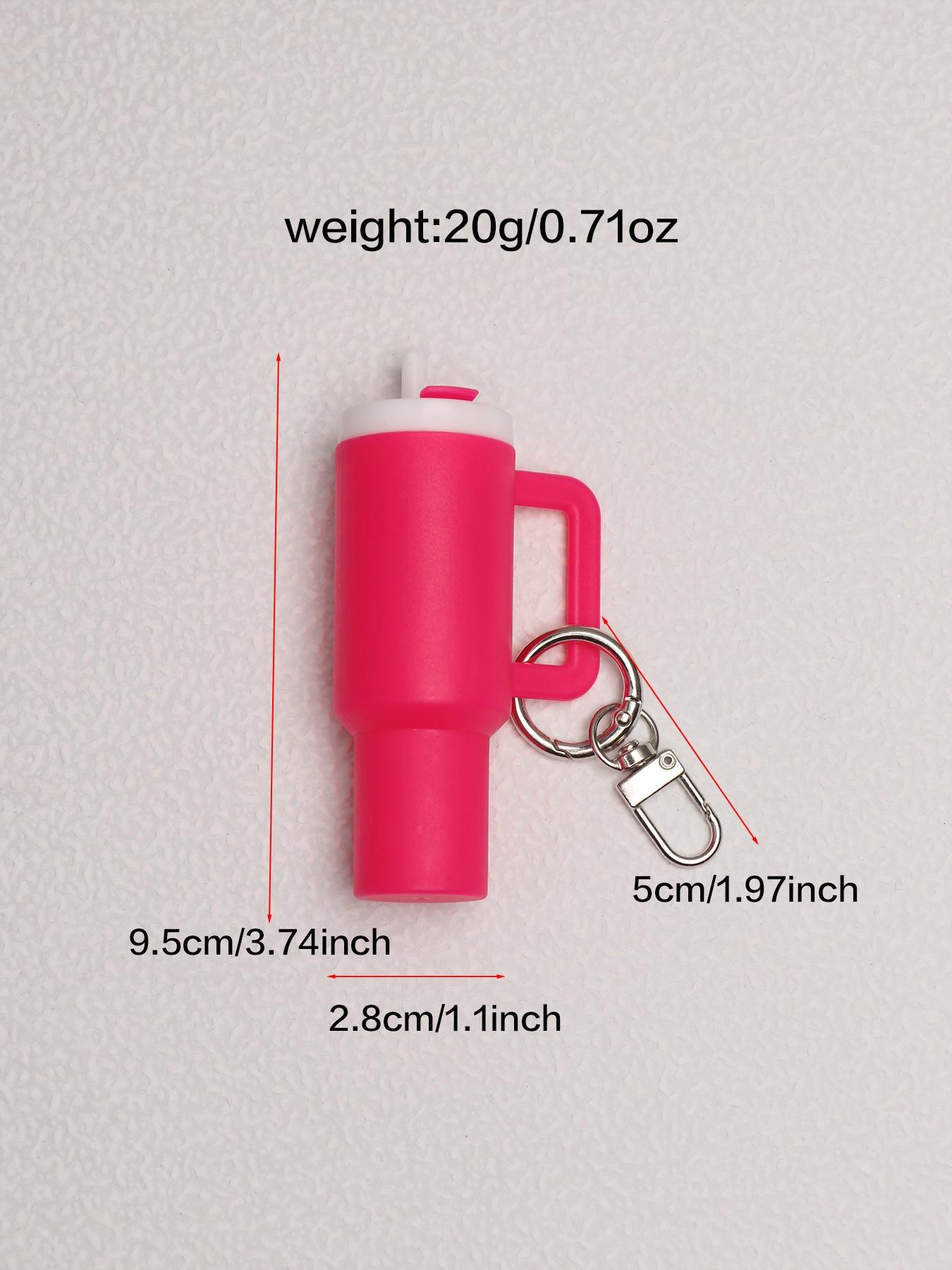 6pc Stanley Keychain Set, Ice Cup Keychains with Coin Slot, Lipstick Holder, Secret Note Pocket, Perfect Gift for Friends, Holidays, Birthdays