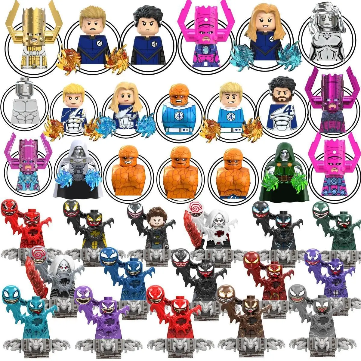 2026 New hot item  Blind Box Mini Building Blocks TV6210 Figures Big Goblin Spiderman Iron Man Venom Captain Hawk Deadpool Armor Christmas Gift Toy