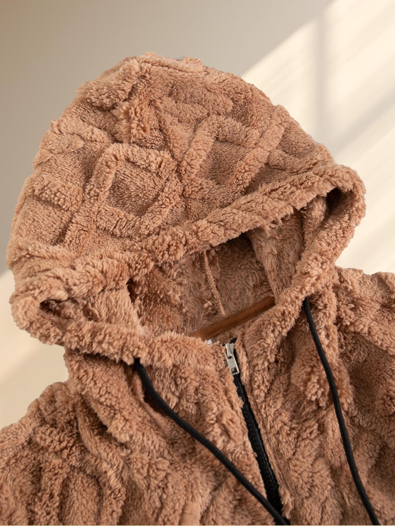 Lambswool Hooded Long Sleeve Sweater Set Texture Three-Dimensional Warm Soft Glutinous Skin-Friendly Fabric Casual Laid-Back Style 18 - 45 Years Old Men and Women Autumn and Winter Daily Commute/Home/Outdoor All-Matching