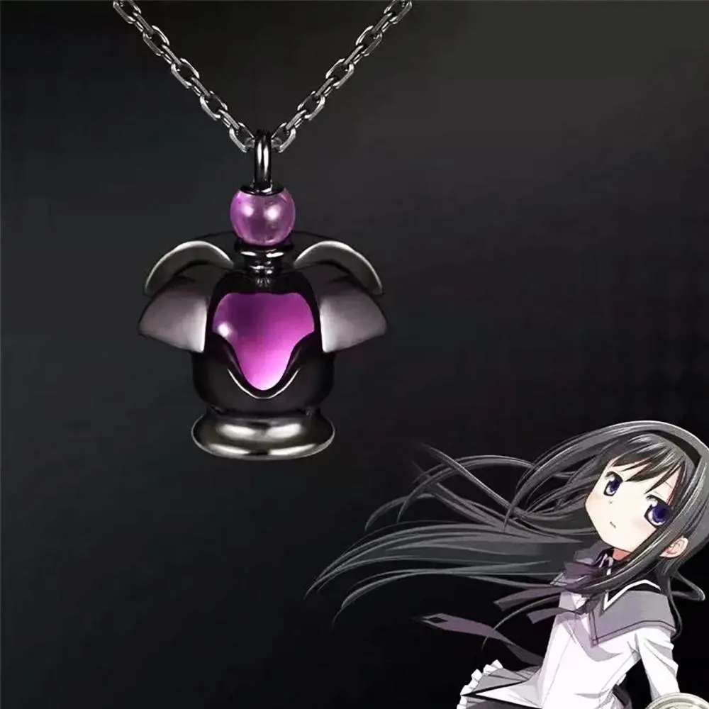Anime Puella Magi Madoka Magica Necklace For Women Soul Gem Pendent Necklaces Fashion Jewelry Cosplay Accessories Gift