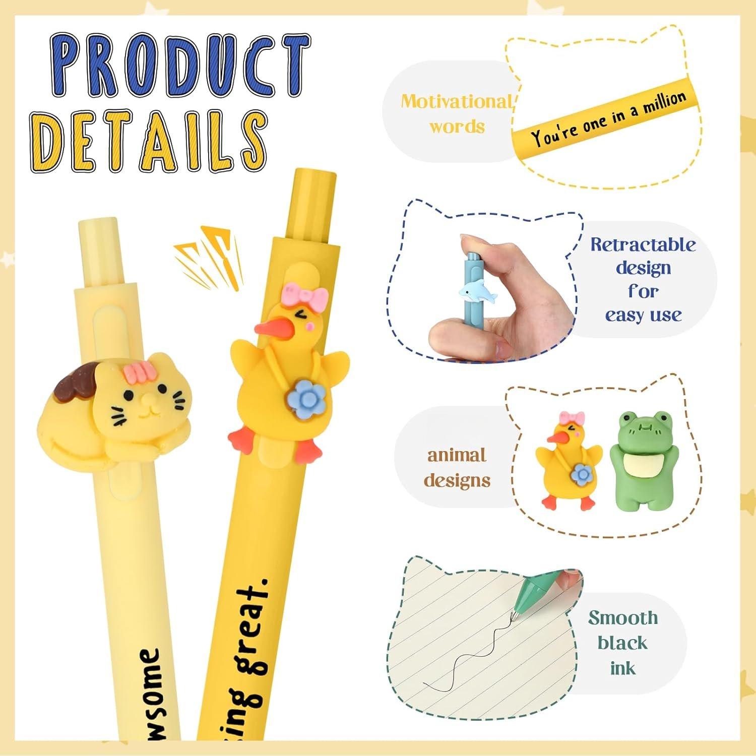 10 count Inspirational Pens  to School  Funny Motivational Ballpoint Pens Employee Appreciation  Positive Affirmation Pen for Students Teacher Nurse Coworkers Team Staff ()