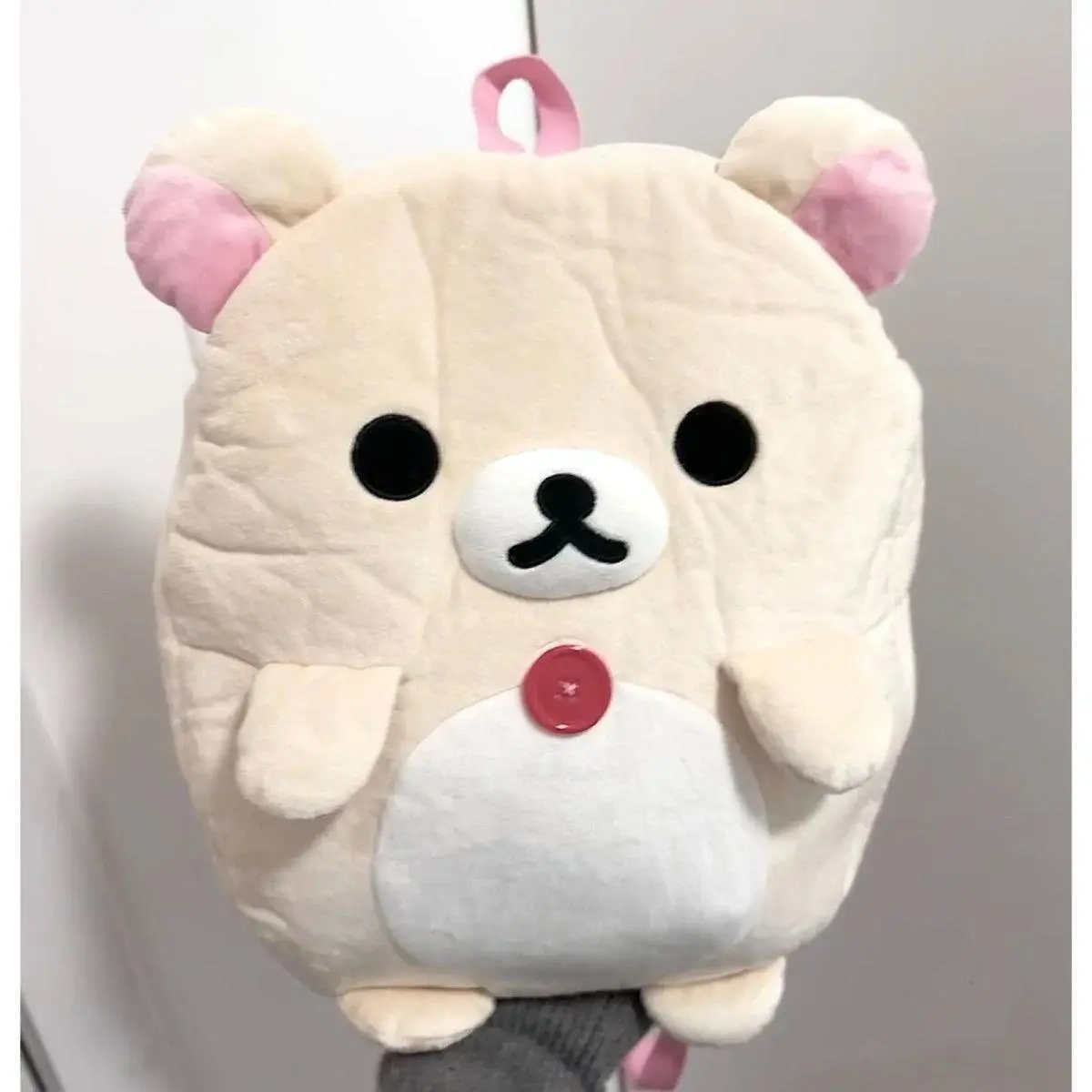 Rilakkuma Korilakkuma Plush Backpack Bear Body Cute Bags for Women Girls Kids Kawaii Schoolbag Back Pack