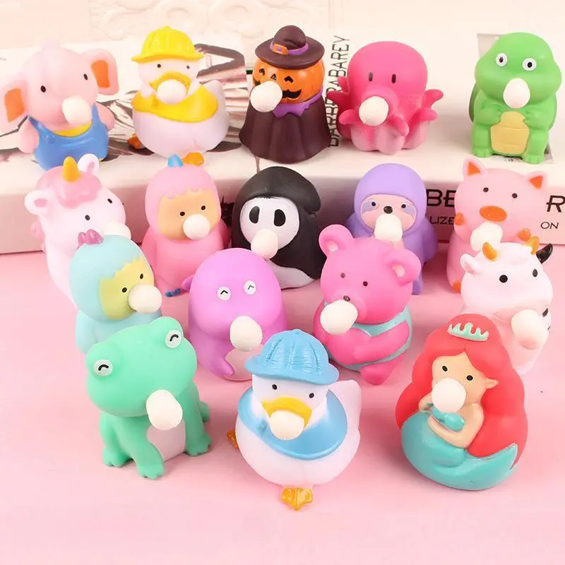 1PC Squeeze Toy Cute Bubble Squishy Toys Stress Relief Fidget Toy Squishy Balls Mermaid Unicorn Sloth Animals for Kids Adults