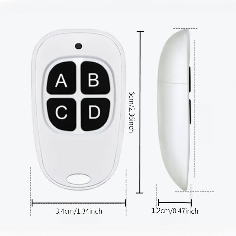 Garage Door Remote Control for Cloning Electric Roll-Up Garage Doors with Wireless Transmitter Fixed Code Security Handle