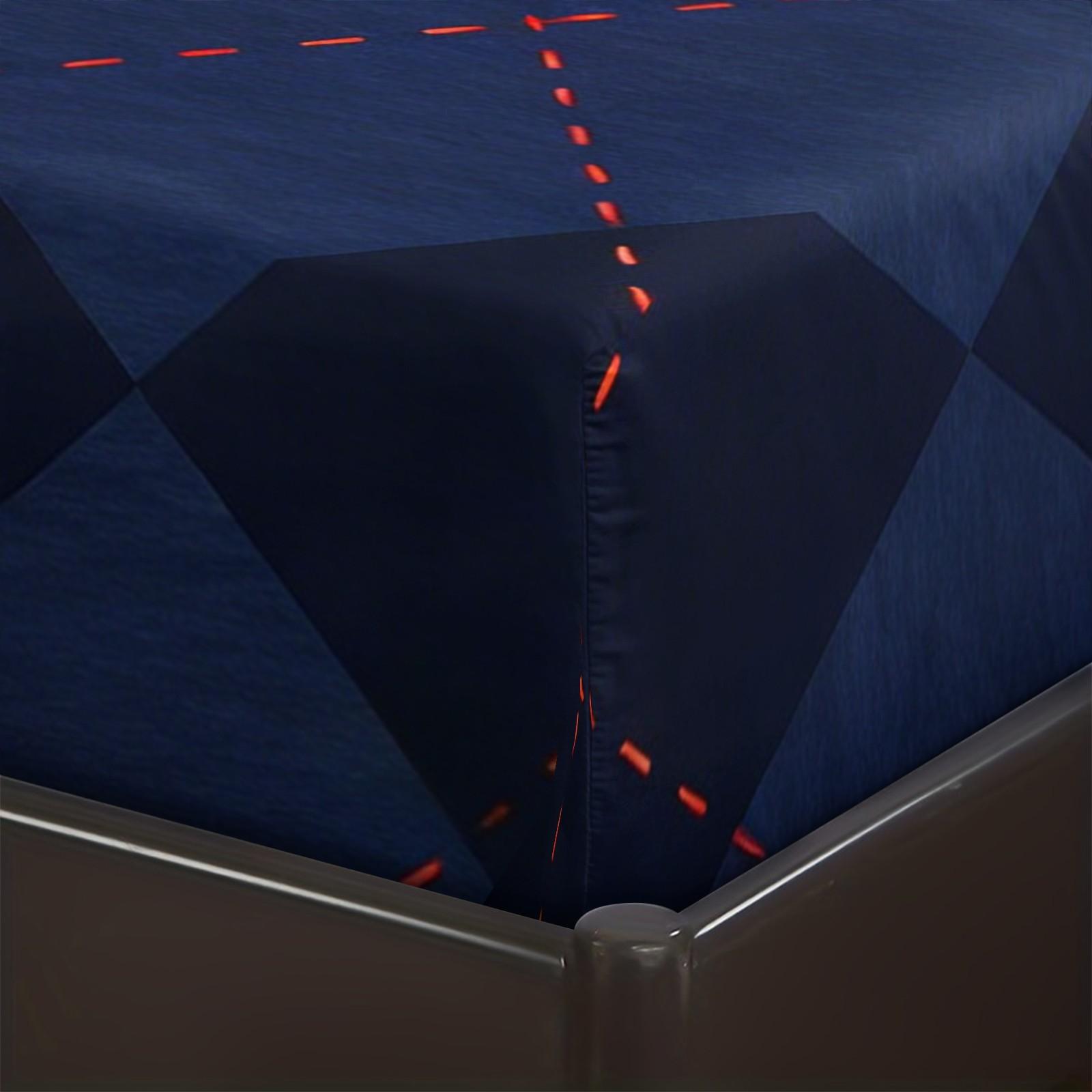 Teddy Bear Pattern Bed Sheet, Comfortable Printed Pattern, Includes 1 Bed Sheet and 2 Pillowcases, Comfortable Bedding, Non slip Dust Cover Suitable for Bedroom and Guest Room, Suitable as a Gift for Children or Adults, Bed Sheets Set