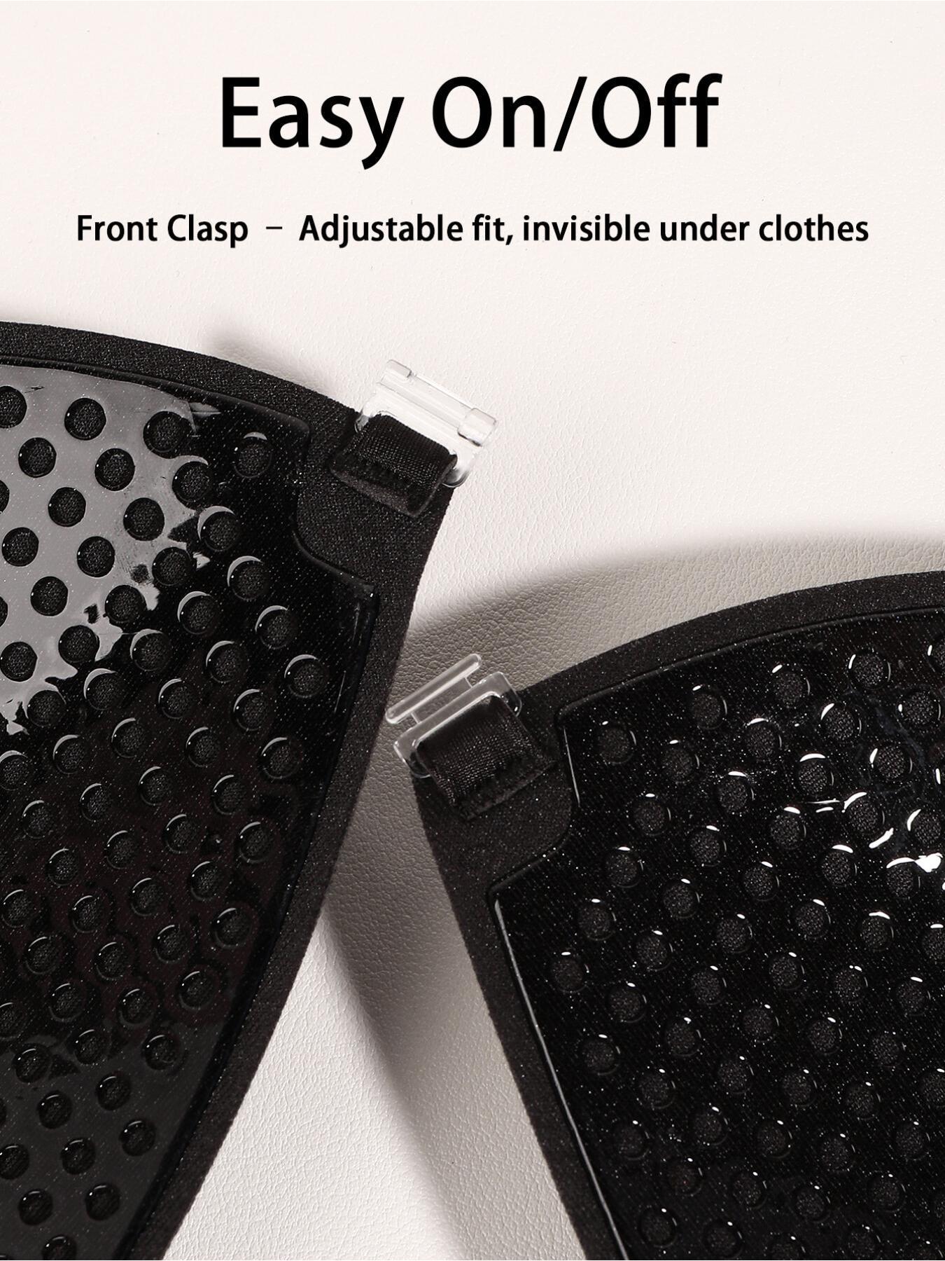 triangle bra sticker two kind of way to wear  detachable shoulder strap free switching extreme stealth and stable support two modes suitable for deep V, shoulder-exposed and daily wear
