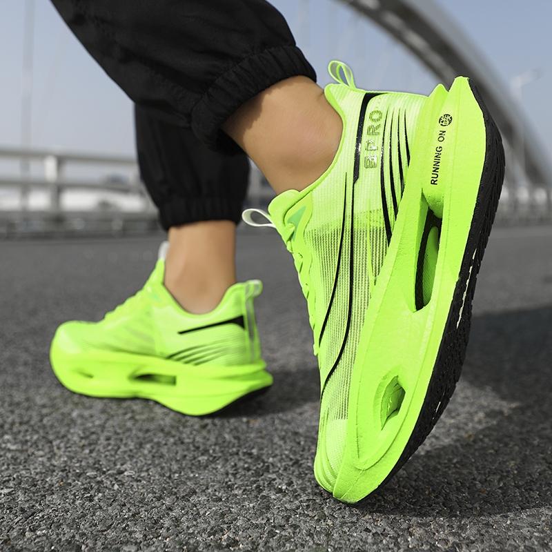 High-End Carbon Plate Cushioning Sneakers | Unisex Walking Running Sneakers Breathable Soft Anti-Slip Wear-Resistant 35-45