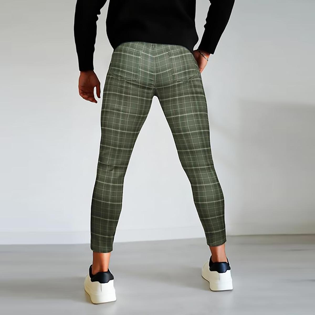 GINGTTO Men's Skinny Stretch Dress Pants Slim Fit Chino Pants Fashion Trousers