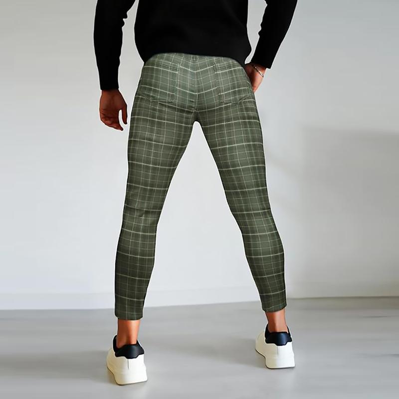 GINGTTO Men's Skinny Stretch Dress Pants Slim Fit Chino Pants Fashion Trousers