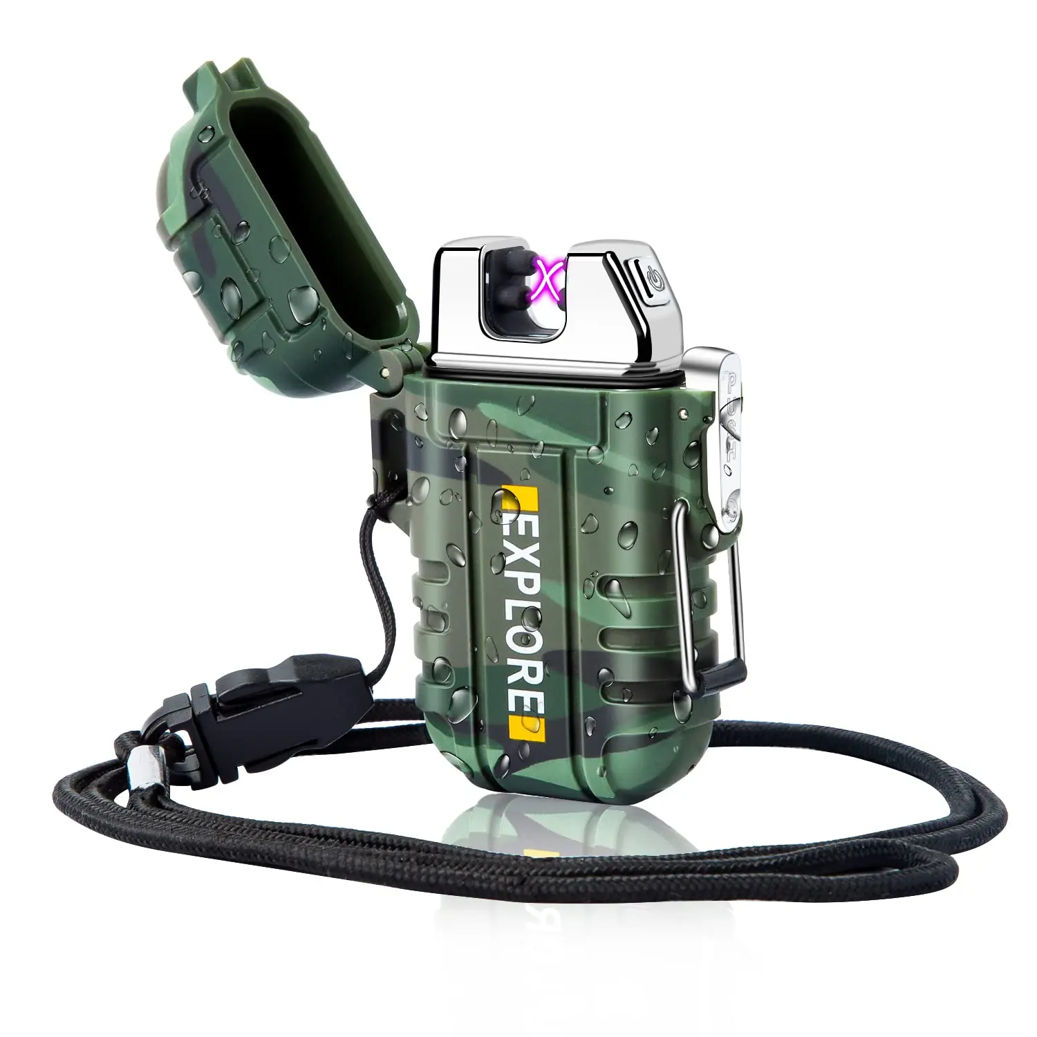New Electric Dual Arc Lighter Mens Stocking Stuffers Camping Gadgets Gifts Men