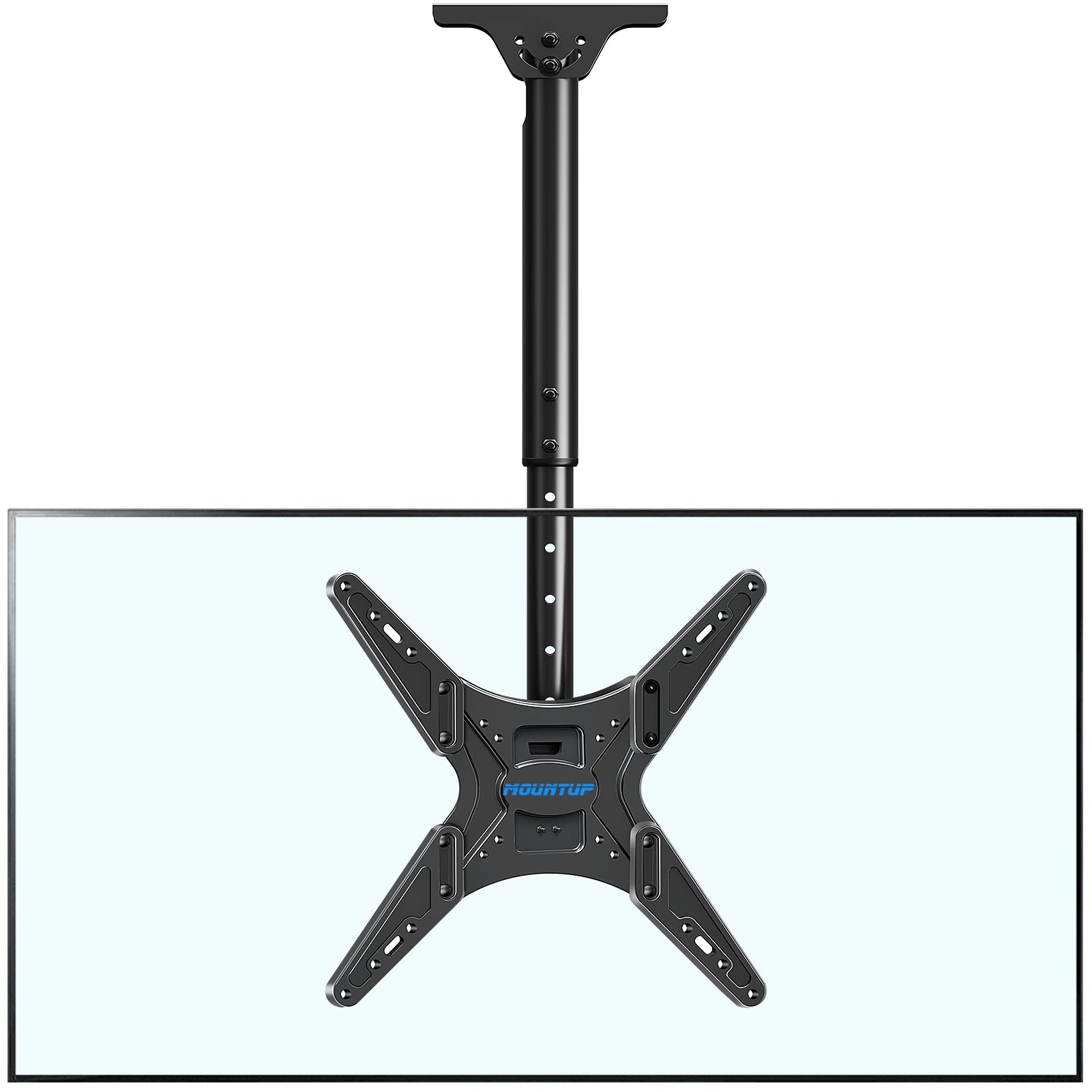 MOUNTUP 24''-65'' Ceiling TV Mount, Full Motion Height Adjustable TV Mount Bracket, Holds up to 99lbs, Max VESA 400x400mm, MU0039