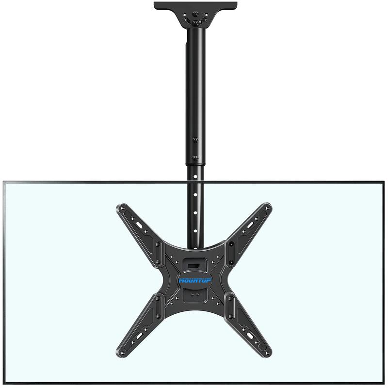 MOUNTUP 24''-65'' Ceiling TV Mount, Full Motion Height Adjustable TV Mount Bracket, Holds up to 99lbs, Max VESA 400x400mm, MU0039