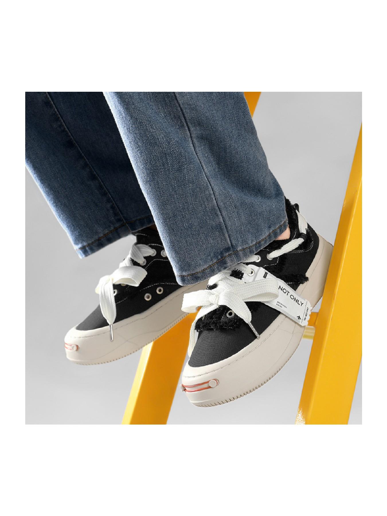 Vintage Street Style, All-Season Comfort, Fashionable Wedge Sneakers, Y2K Streetwear Fusion, Modern Comfort, Casual Textile Shoes