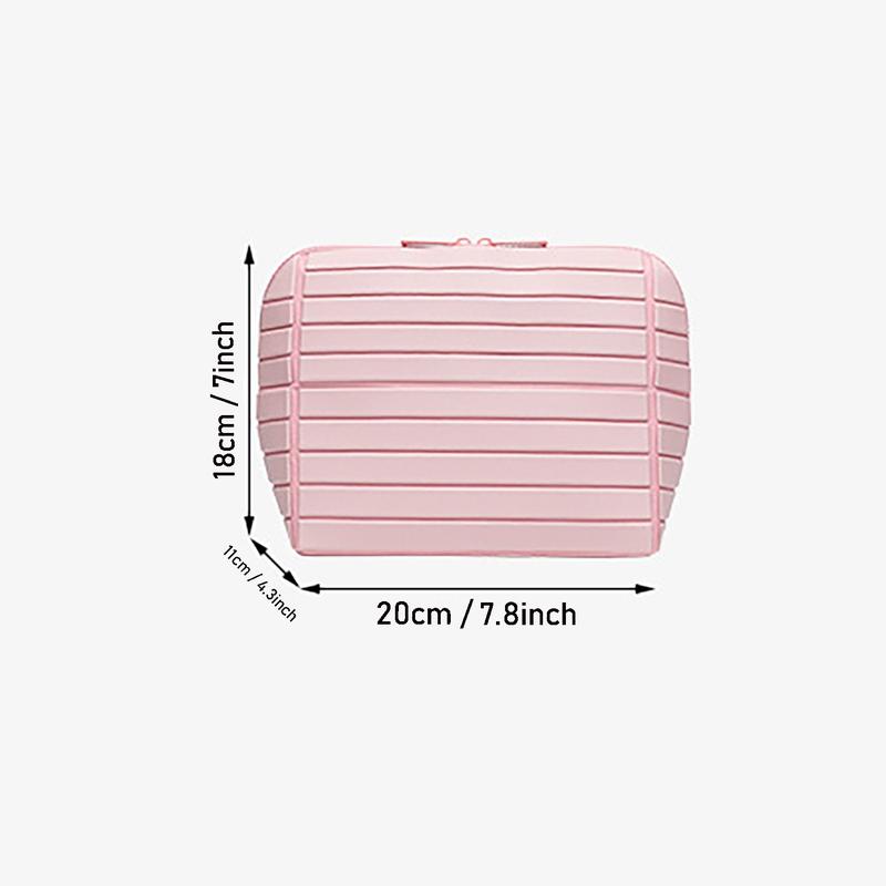 New Large Capacity Makeup Bag, Portable Skincare Cosmetic Organizer, Travel Cosmetic Bags, Travel Toiletry Bag, Divided Storage, Ideal for Outdoors