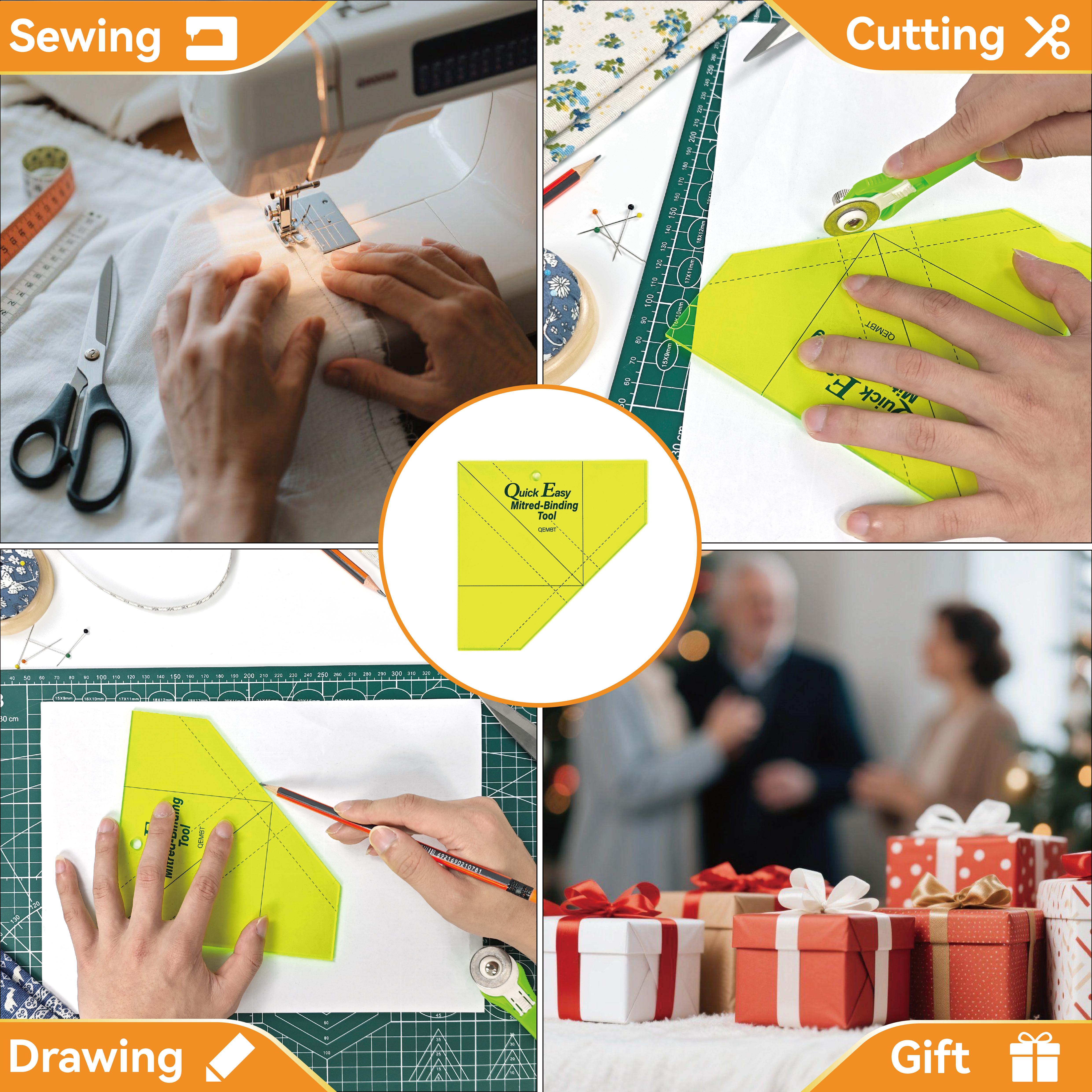 1pcs Pineapple Quilting Ruler, Acrylic Sewing Template, DIY Craft Tool, Multiple Sizes for Patchwork, Quilting, Bed Making, Fabric Crafting