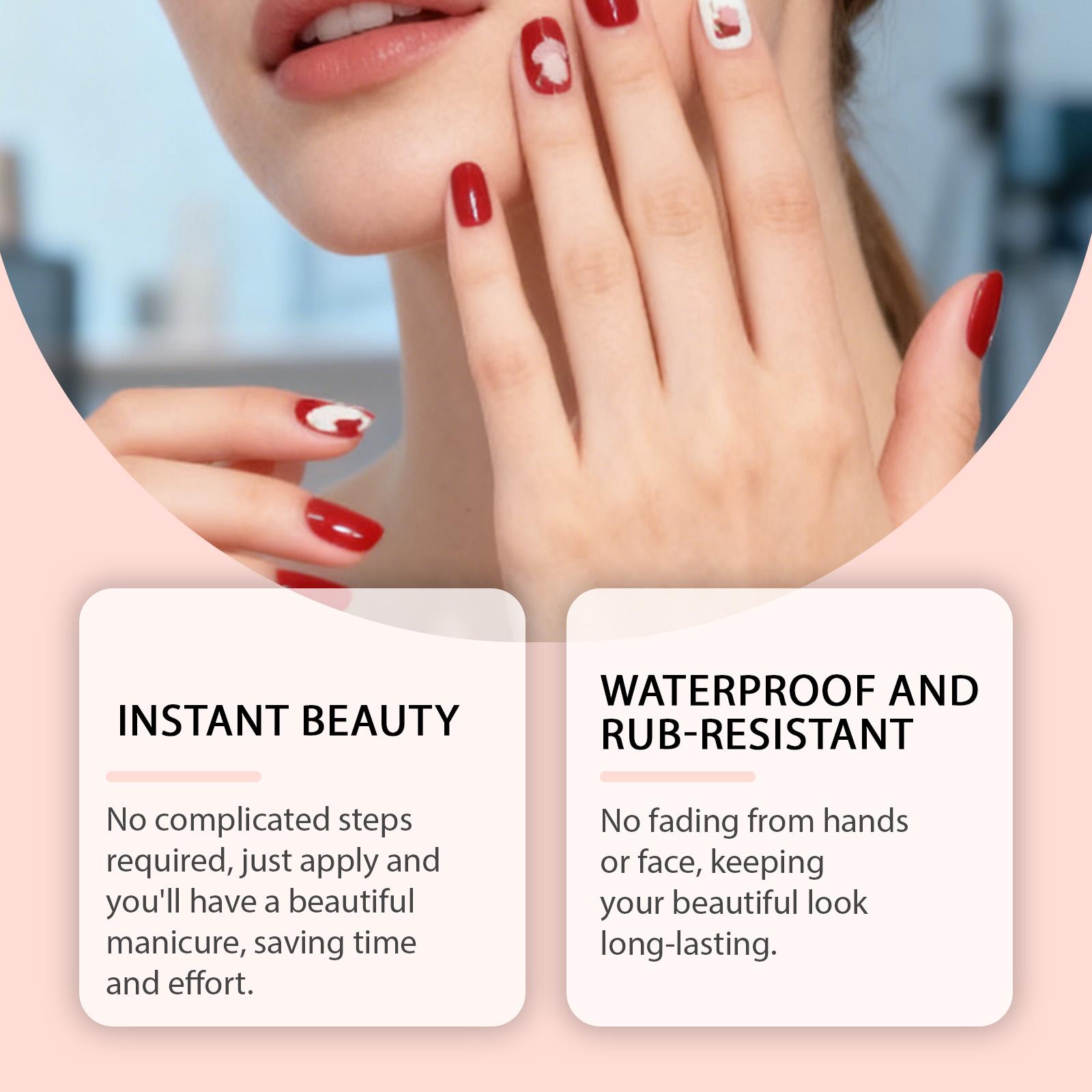 Nymixa Soft Gel nail Sticker Set DIY Creative Colorful Decorative fashionable mixed color Convenient nail stickers